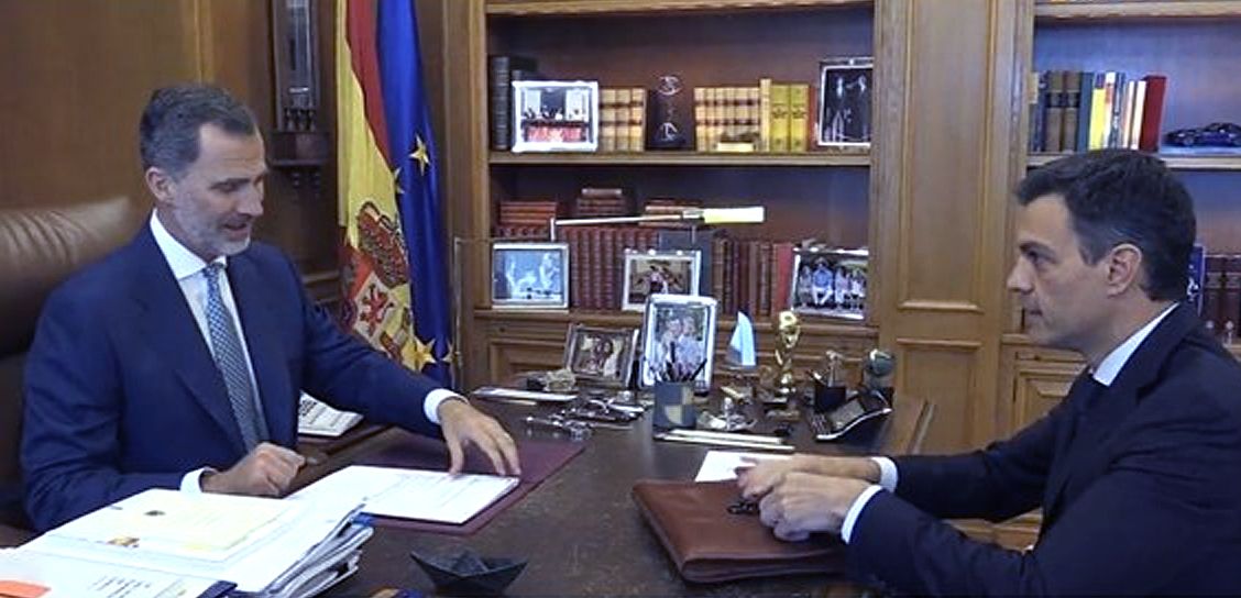 reunión del Rey con Pedro Sánchez