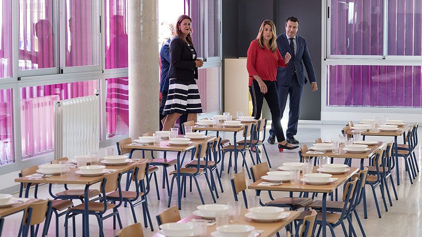 Susana Díaz-comedor escolar