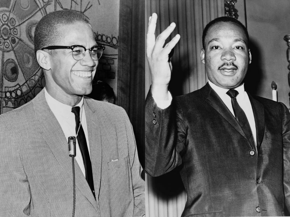 Malcolm X con MLK