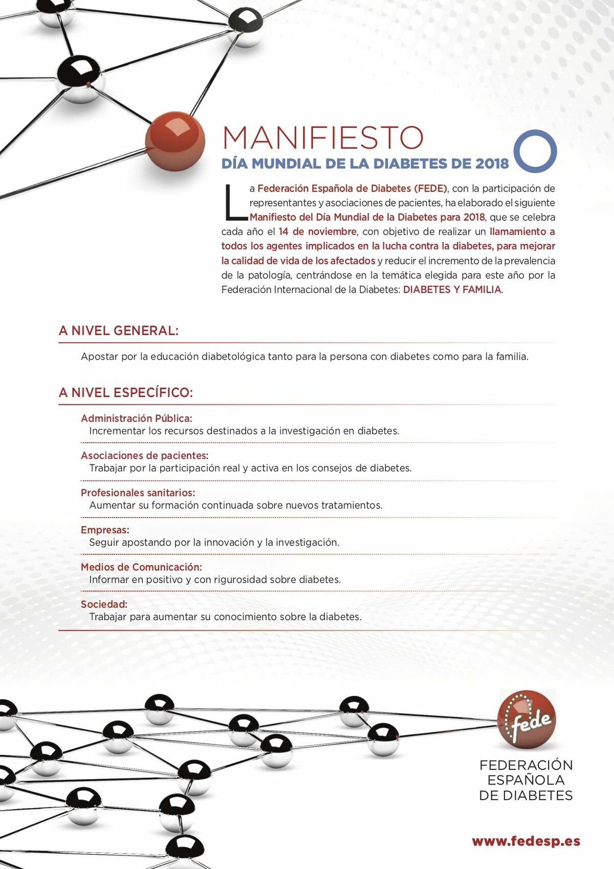 MANIFIESTO diabetes