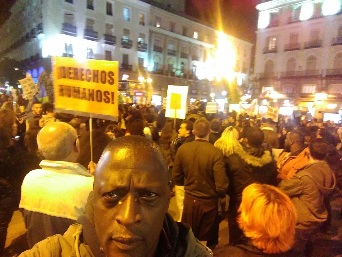 manifestación negros