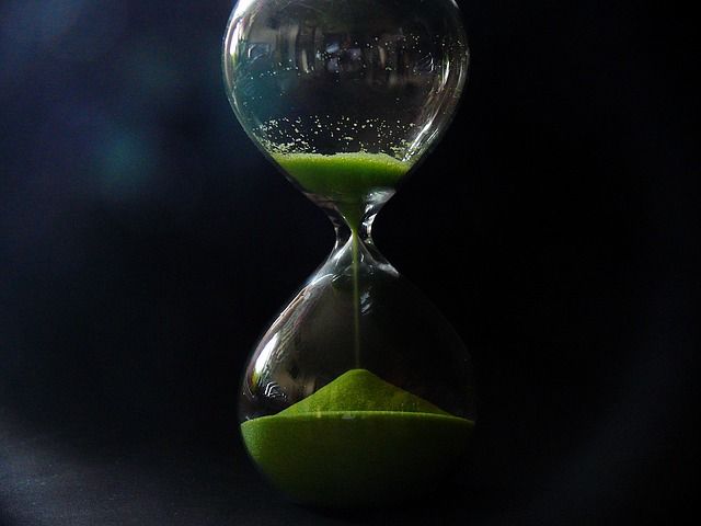tiempo, reloj arena