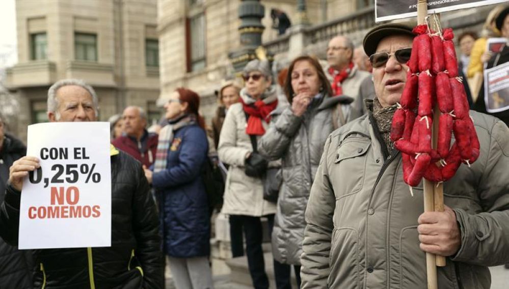 Pensionistas cabreados Pensiones