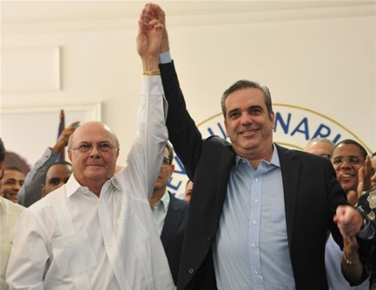 Hipolito Mejía y Luis Abinader