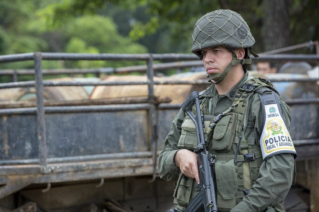 Un soldado de Venezuela patrulla la frontera en una imagen de archivo.