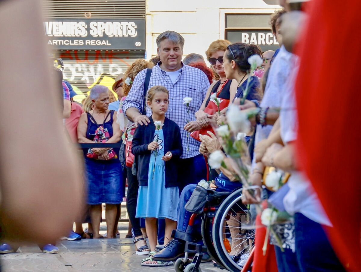 Homenaje atentados Barcelona 2019