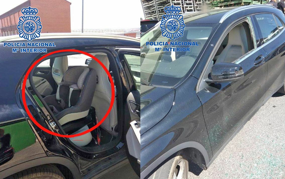 Rescatan a un beb� encerrado en el interior de un coche estacionado al sol en Ávila