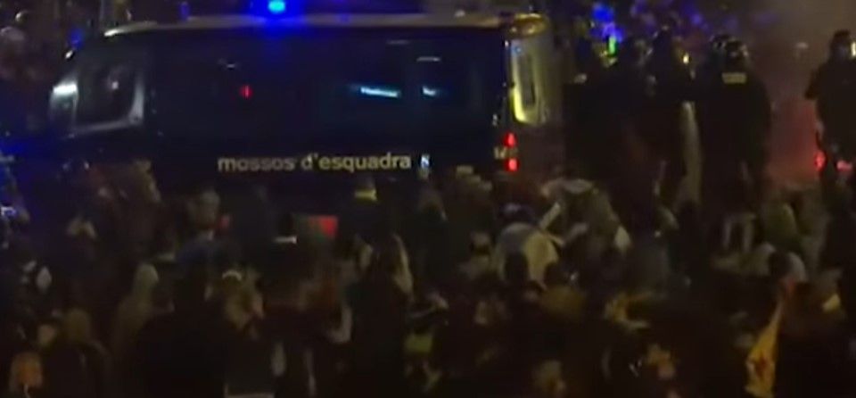 Disturbios Barcelona