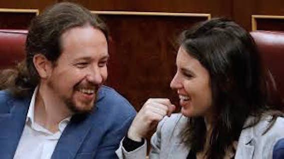 foto irene montero y pablo iglesias