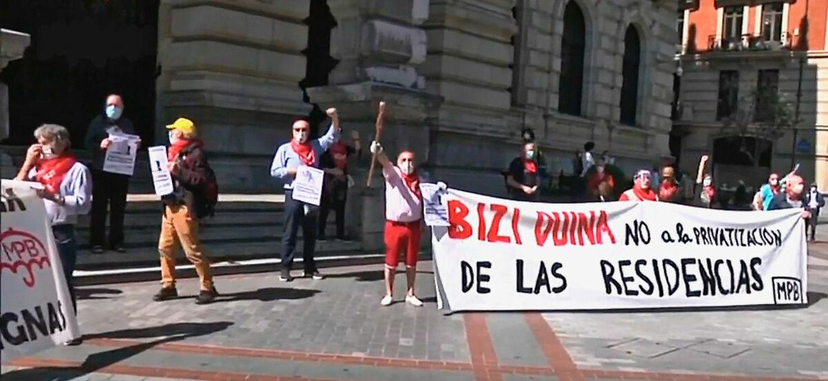manifestación pensionistas Bilbao