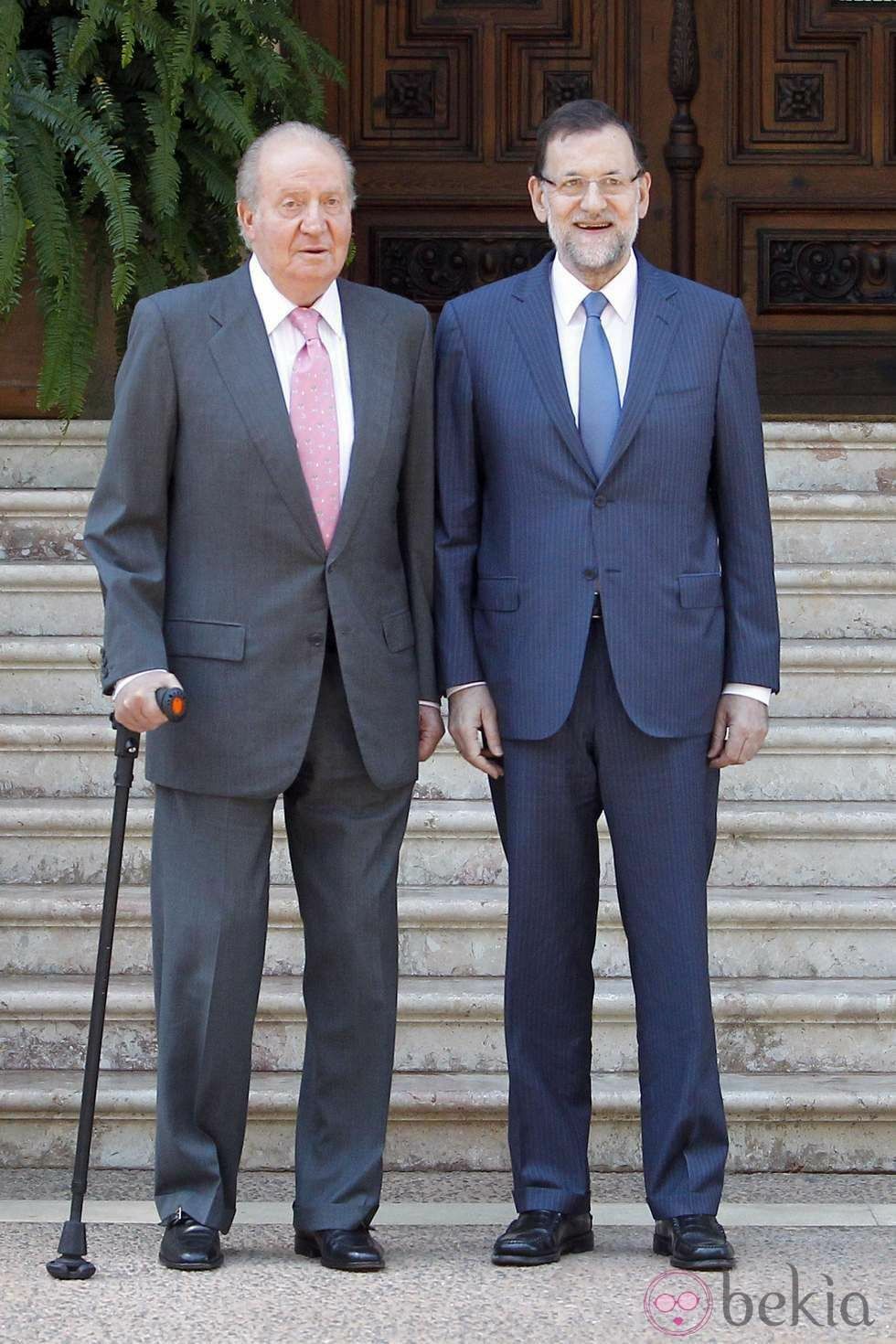 juan carlos I y Rajoy