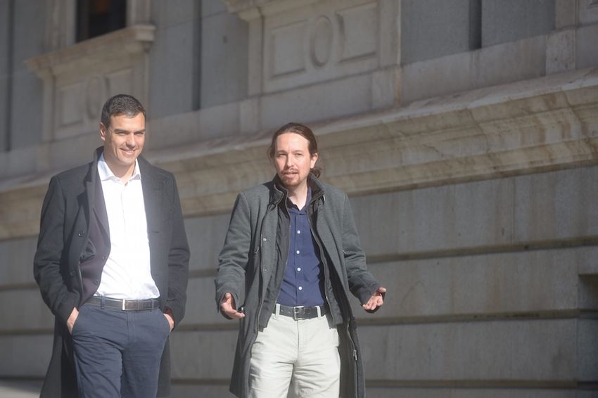 Pedro Sanchez y Pablo Iglesias