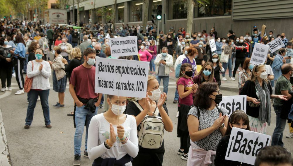 Protest over the lack of support and movement on improving working conditions, in Madrid
