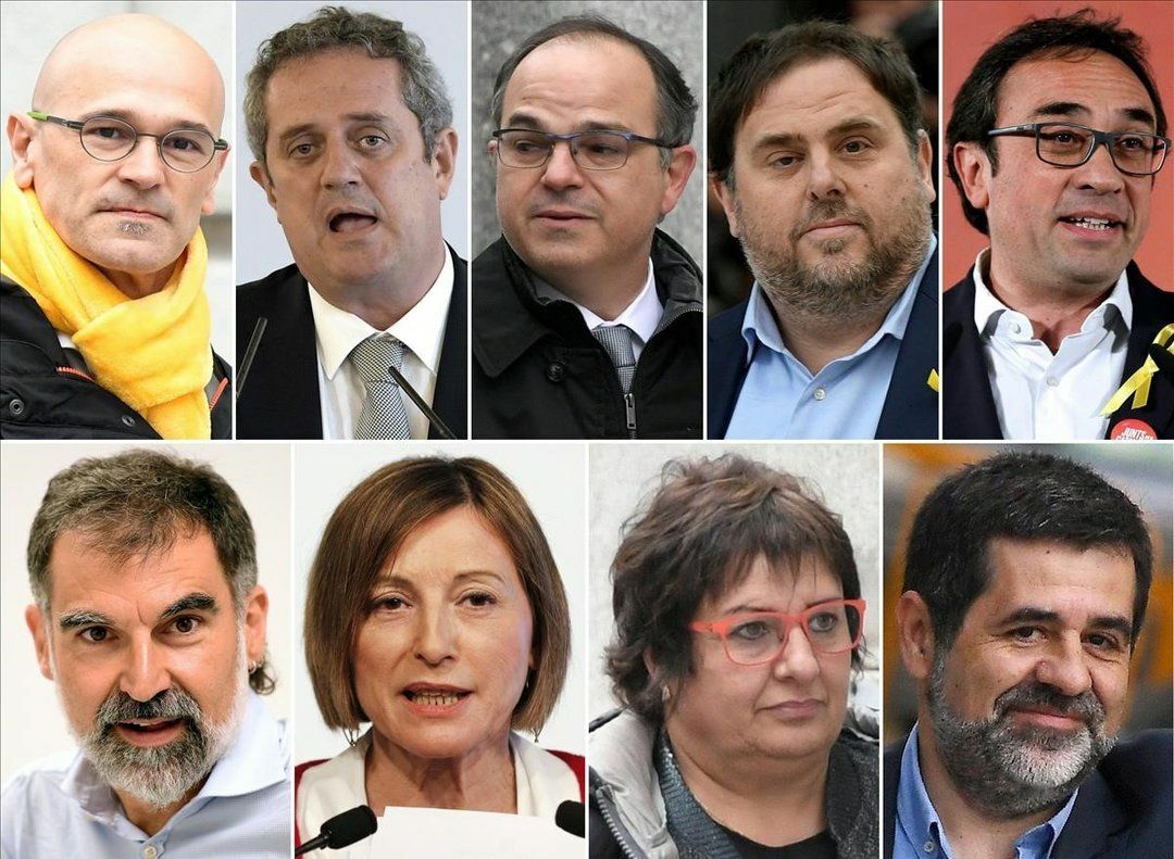 los-lideres-independentistas-encarcelados-arriba-romeva-forn-turull-junqueras-rull-abajo-cuixart-forcadell-bassa-sanchez-1541144419444