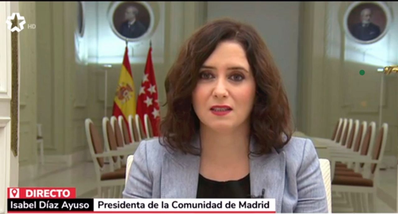 Ayuso en directo en TeleMadrid