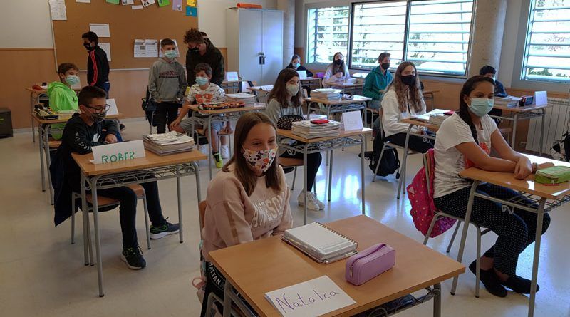 Mascarillas en escuelas