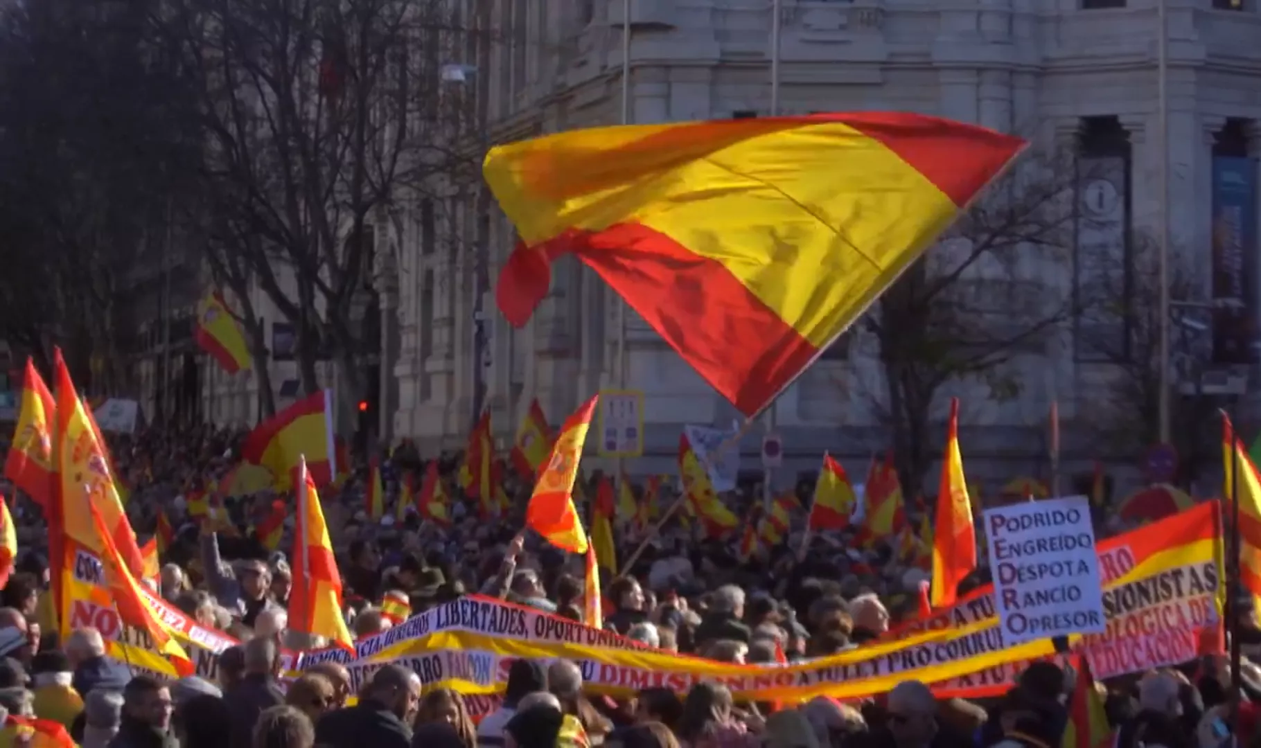 Manifestación ultra en Madrid