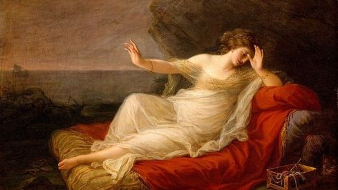 Ariadna abandonada por Teseo. Angelica Kauffmann. Museo de Bellas Artes de Houston.