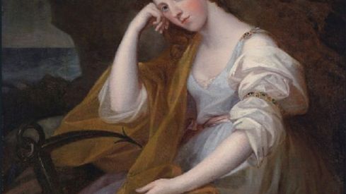 Retrato de Louisa Leveson Gower como Spes (Diosa de la Esperanza). Angelica Kauffman.