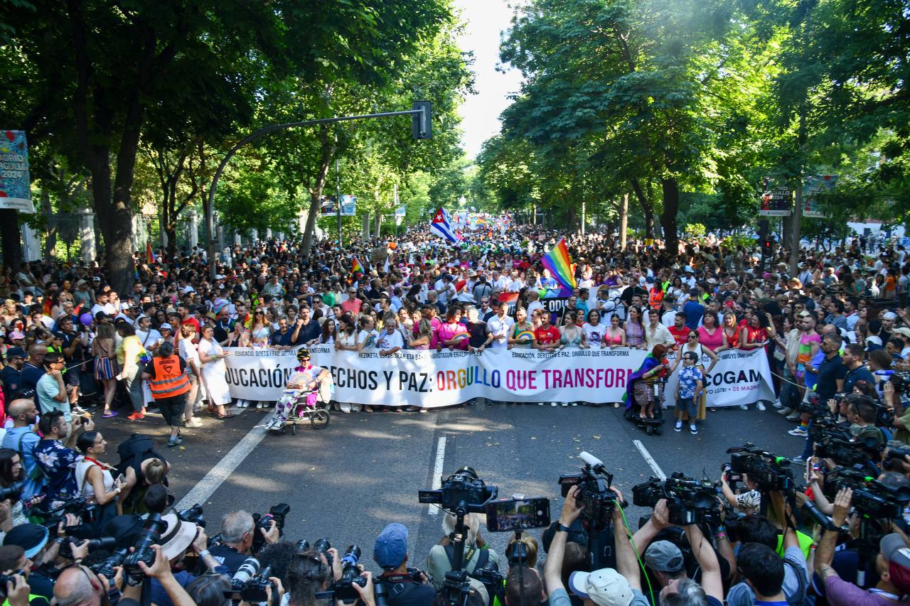 Cabecera de la manifestación del Orgullo 2024 | Foto: Agustín Millán