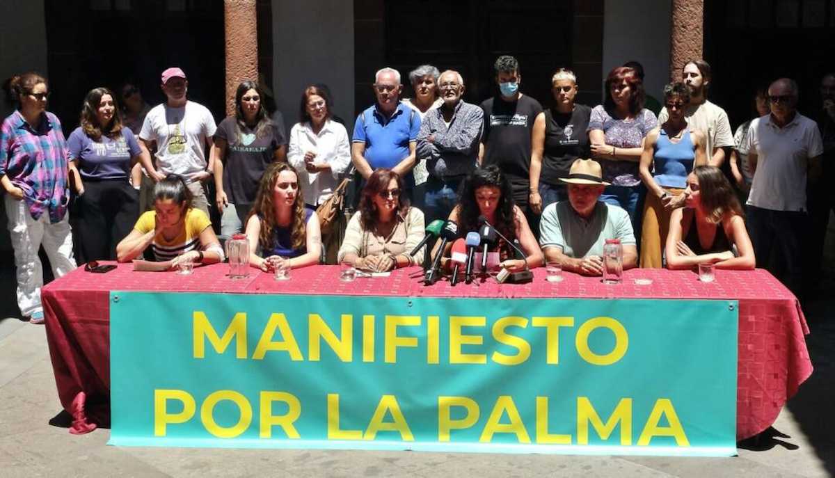 Los 27 colectivos firmantes del "Manifiesto de la Palma". | Foto: Ecologistas en Acción
