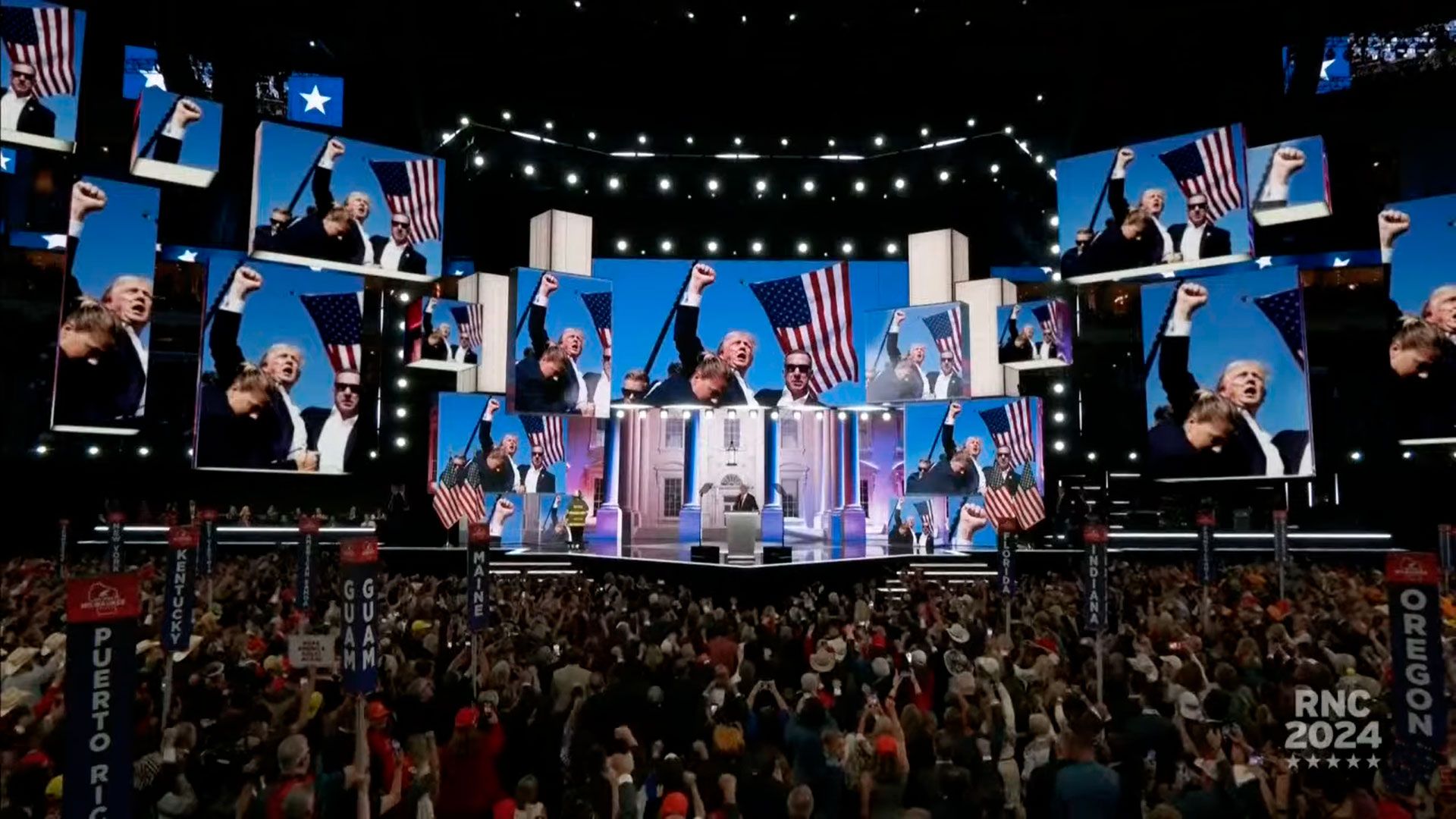 Donald Trump interviene en el cierre de la Convención Republicana