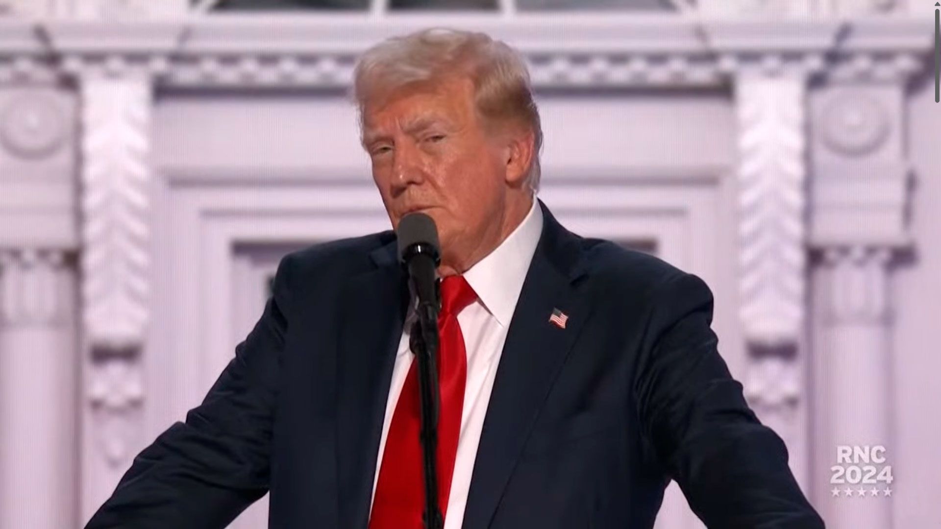 Donald Trump interviene en el cierre de la Convención Republicana