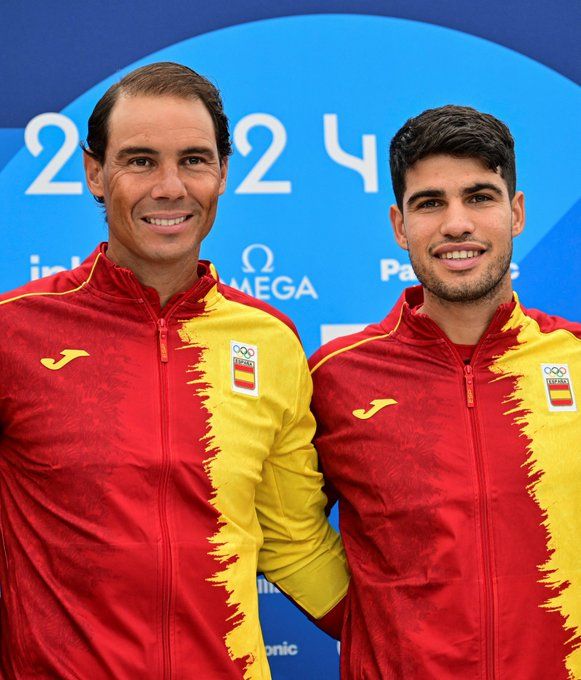 Alcaraz y Rafa Nadal