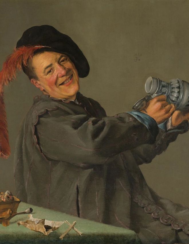 Judith Leyster, Jolly Toper, 1629, óleo sobre lienzo, 89 x 85 cm. Frans Hals Museum, Haarlem.