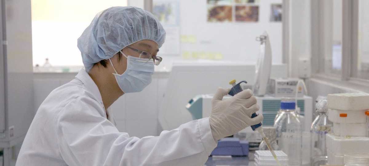 Un técnico médico investiga sobre la gripe aviar en un laboratorio. | Foto: Banco Mundial/Simone D. McCourtie