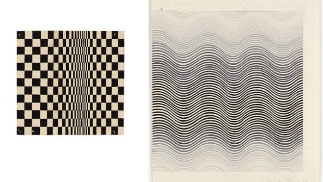 Left Bridget Riley