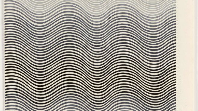 Bridget Riley. Estudio para Polarity, 1964. Colección de la artista