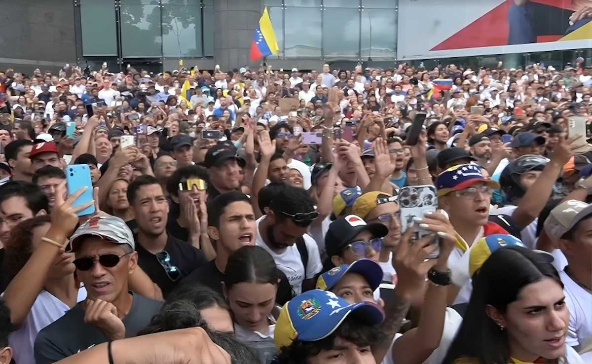 Manifestaciones tras los comicios en Venezuela