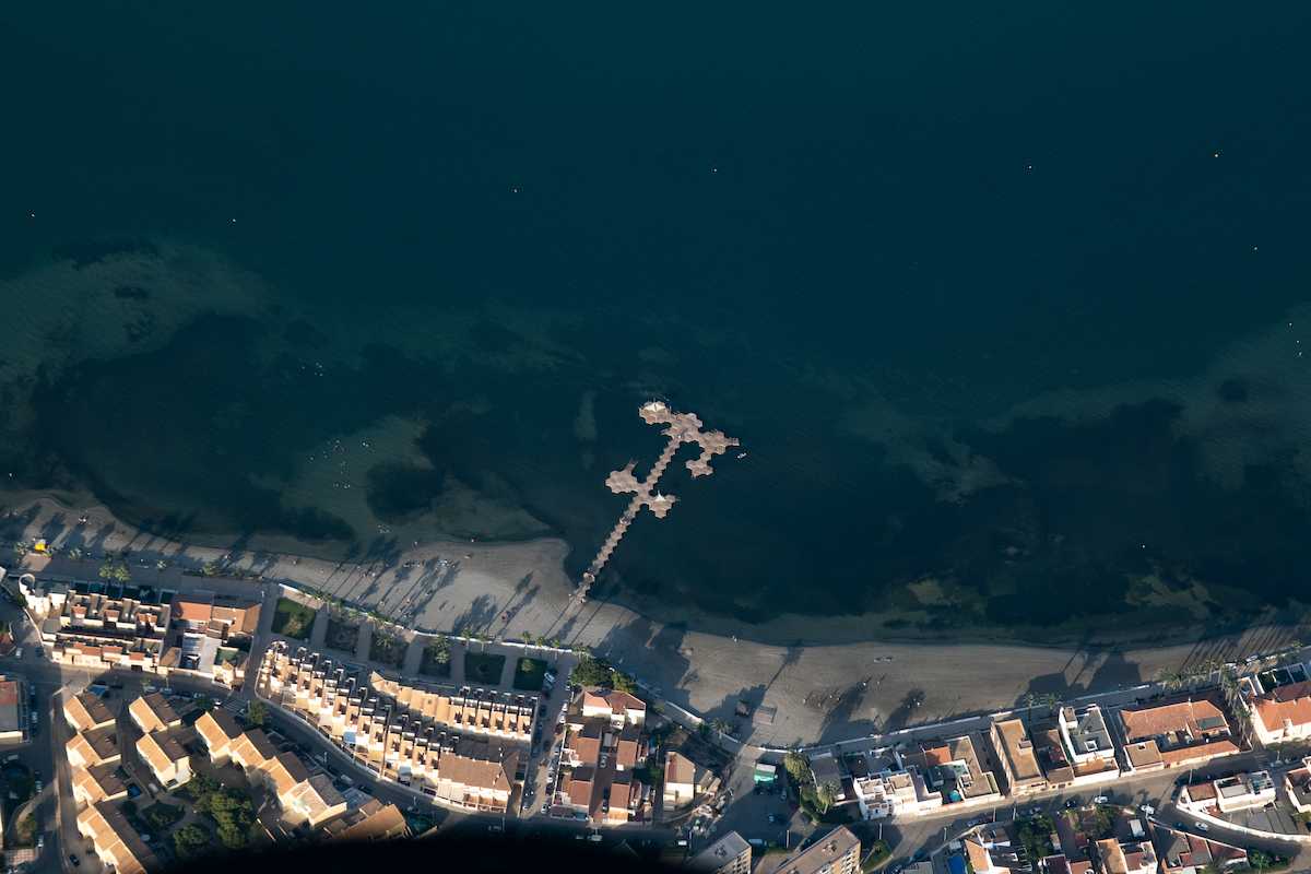 Greenpeace pide ejecutar el plan vertido cero al Mar Menor del Ministerio para evitar la catástrofe ecológica. Foto: Greenpeace Handout/Pedro Armestre