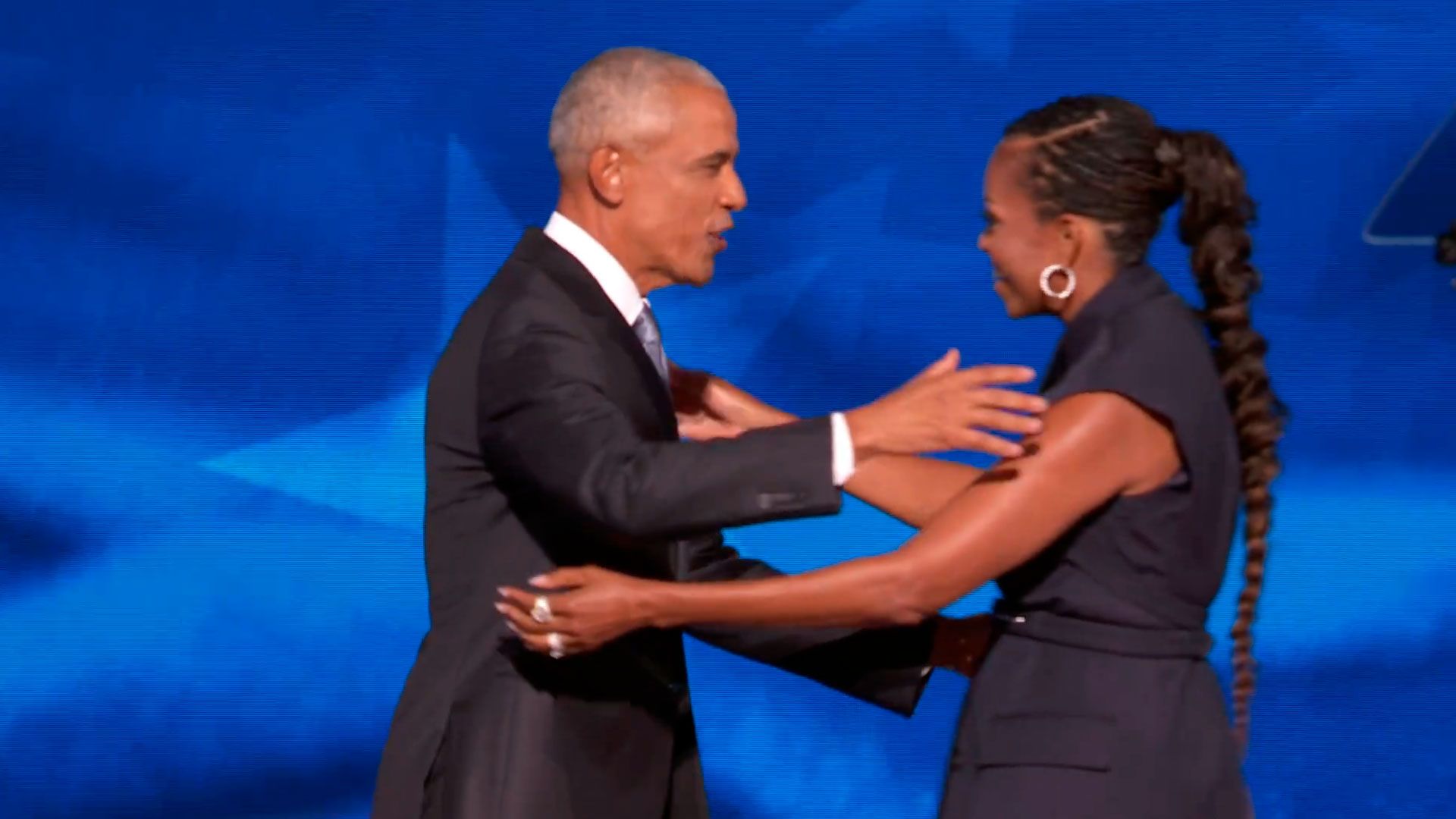 Barack y Michelle Obama, en la Convención Democrata en Chicago 