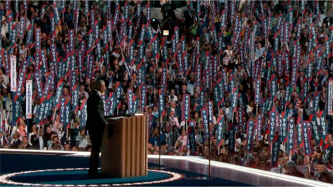 Obama en la Convención Democrata en Chicago