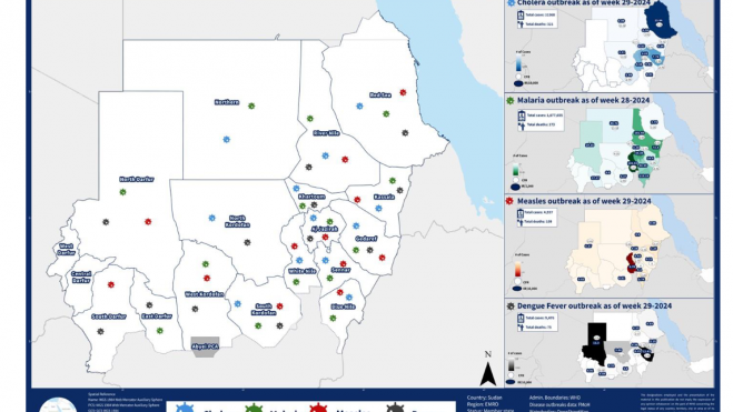 Ongoing disease outbreaks as of 2 August 2024