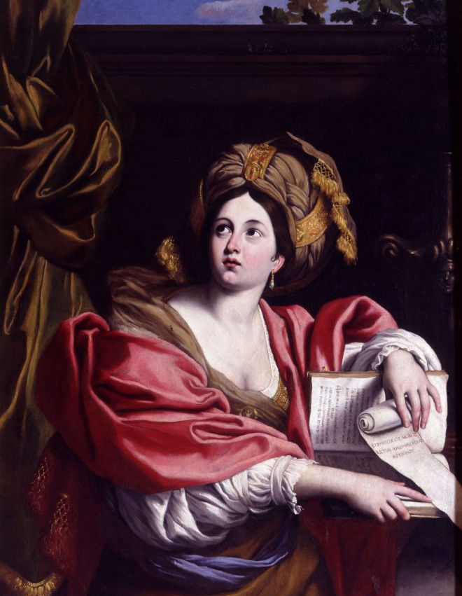 Domenichino, Sibilla Cumana (1622; óleo sobre lienzo, 138 x 103 cm; Roma, Museos Capitolinos - Pinacoteca Capitolina). Archivo Fotográfico de los Museos Capitolinos - © Roma, Sovrintendenza Capitolina ai Beni Culturali