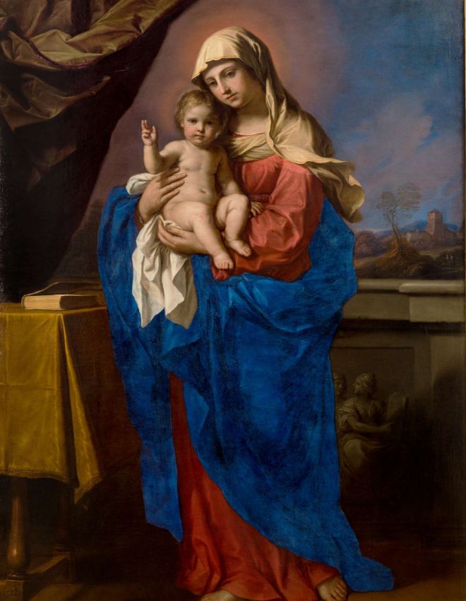 Guercino, Virgen de la Bendición (1651; óleo sobre lienzo, 188 x 135 cm; Turín, Musei Reali - Galleria Sabauda). En concesión del Ministerio de Cultura - Museos Reales de Turín, Galleria Sabauda