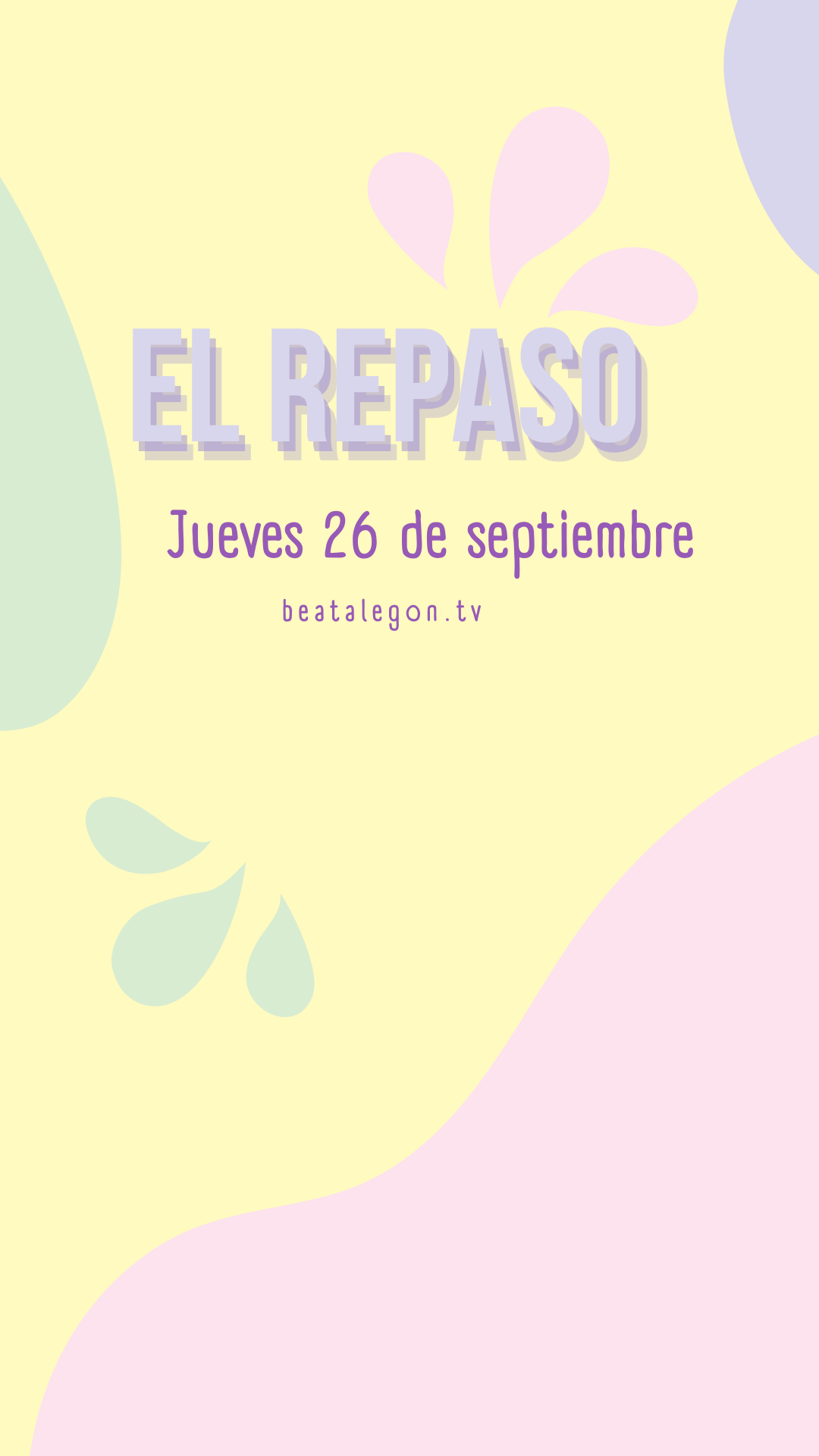 El Repaso del jueves 26 septiembre