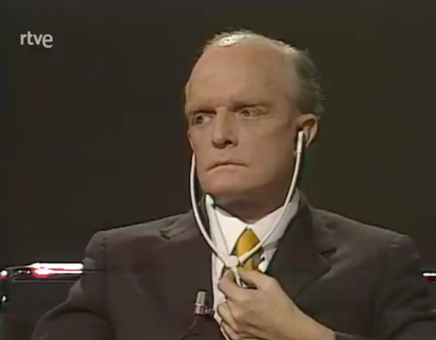 Capote, durante su intervención en marzo de 1979 en el programa de TVE ‘La Clave’, de José Luis Balbín.