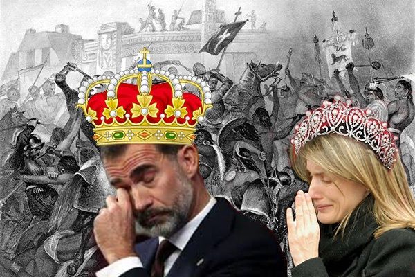 La noche triste de Felipe VI. montaje Yuma