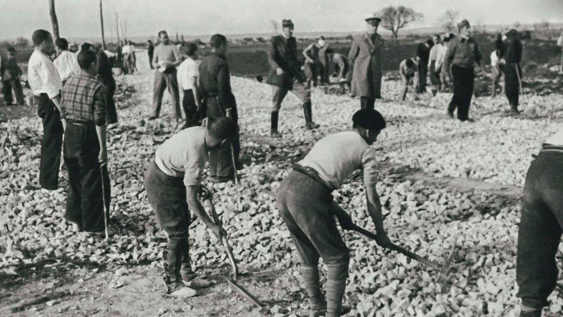 Trabajadores esclavos en tiempos de Franco.