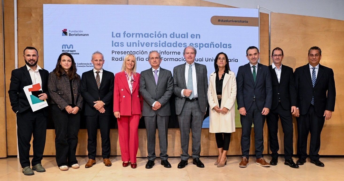 La Fundación Bertelsmann junto con la Conferencia de Consejos Sociales de las Universidades Españolas y la Universidad de Mondragón presentan el primer informe sobre la Formación Dual Universitaria (FDU) en España