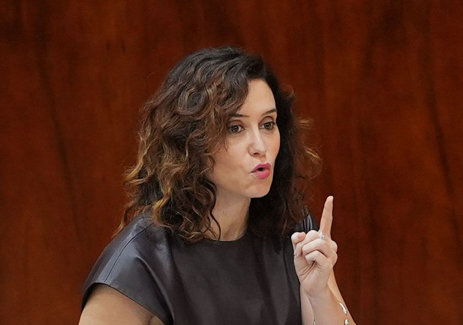 Isabel Díaz Ayuso, presidenta de la Comunidad de Madrid, en la Asamblea