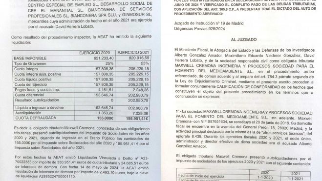 Documentos de hacienda desvelados por El País