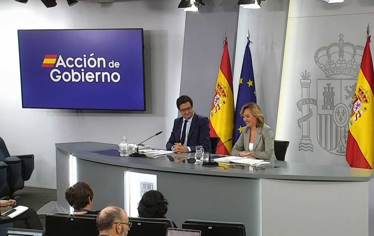 Óscar López y  Pilar Alegría: El Gobierno desbloquea RTVE