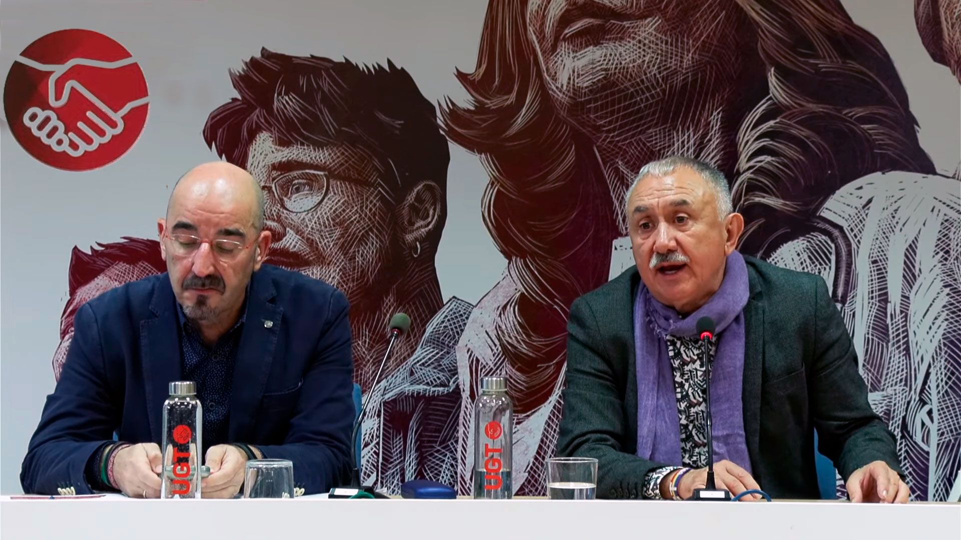 Pepe Álvarez y Fernando Luján secretario general y vicesecretario de UGT presentan las iniciativas del sindicato en materia de vivienda