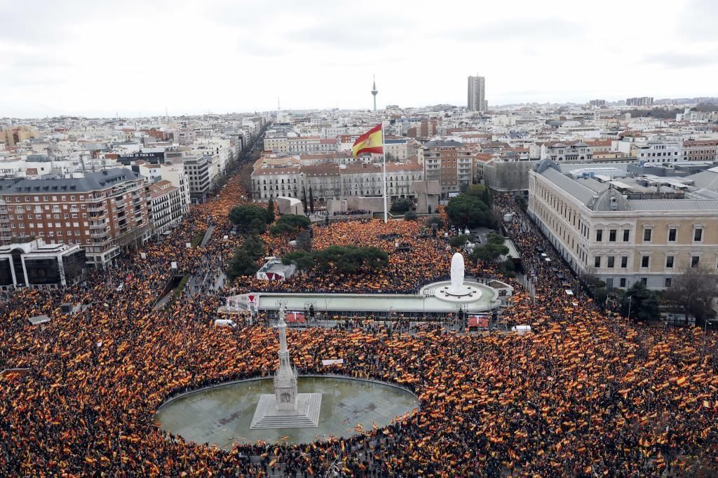 La Protesta de la extrema derecha en Madrid