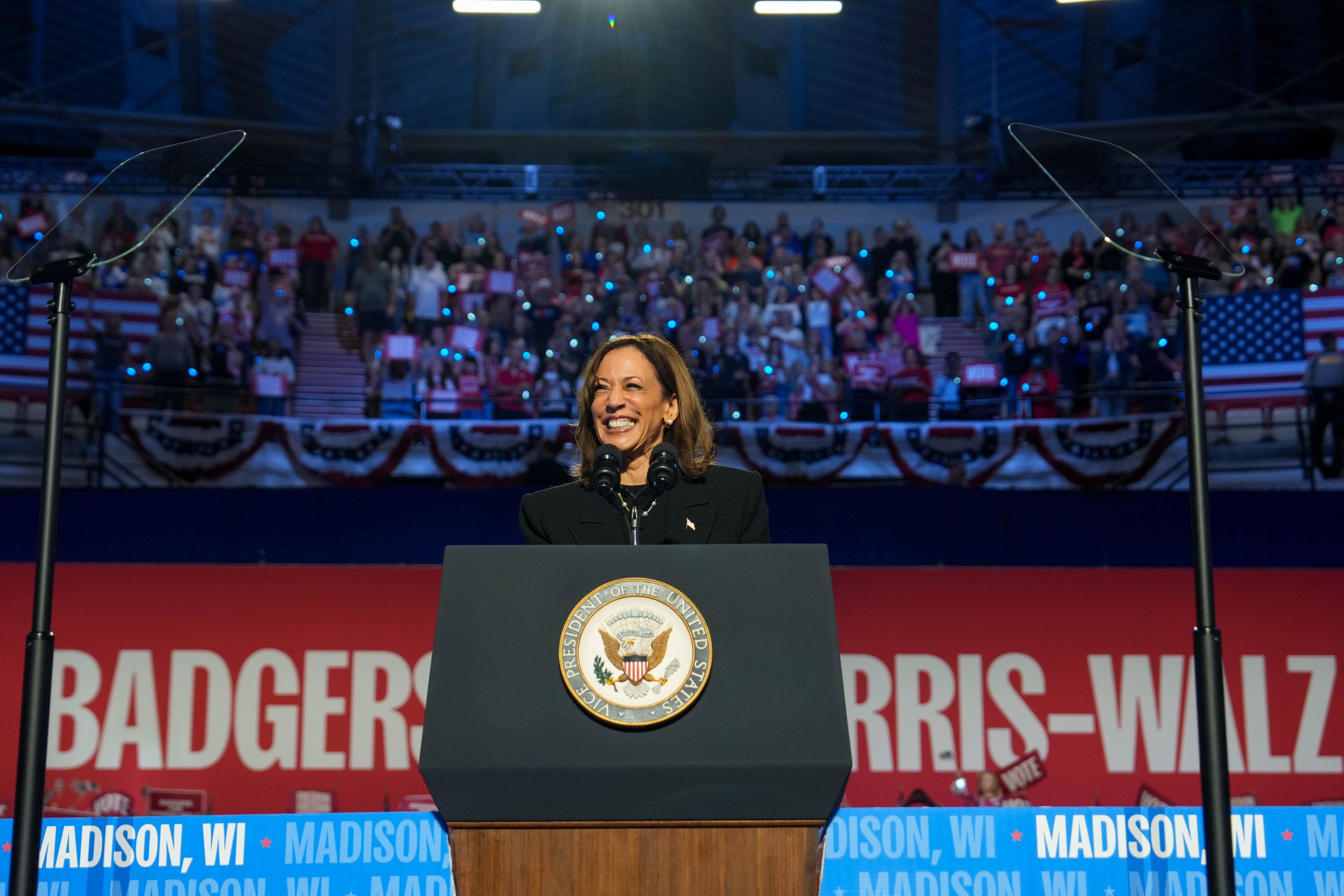 Kamala Harris, vicepresidenta y candidata demócrata a las presidenciales en Estado Unidos